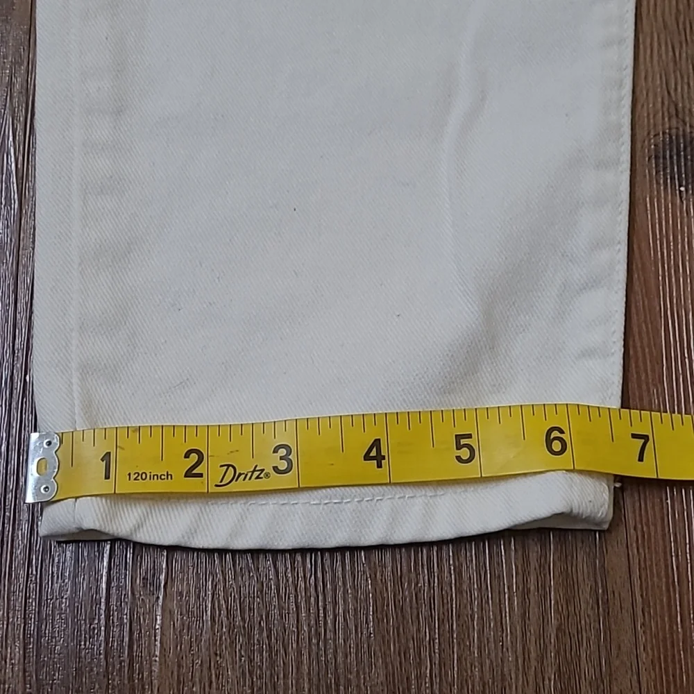 REVICE Two-Tone‎ Straight Jeans in White and Washed Gray